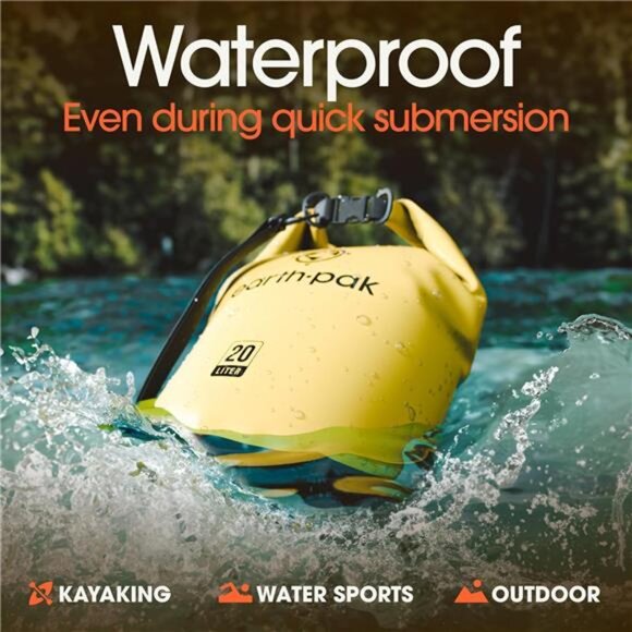 Earth Pak Waterproof Dry Bag -Roll Top Waterproof Backpack Waterproof Phone Case